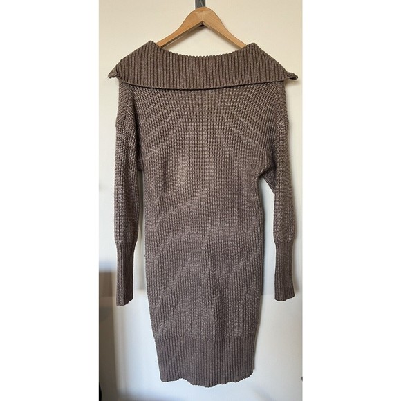 Cupcakes And Cashmere Brown Knit Sweater Dress Size XS - Picture 4 of 8